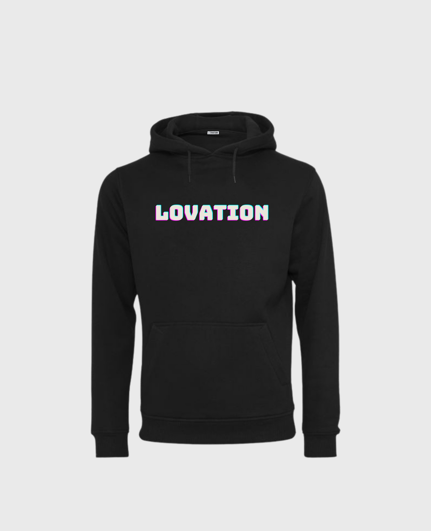 LOVATION 3D HOODIE BLACK